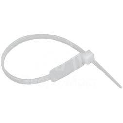 Хомут 4.8х190мм P6.6 маркерный бел. (уп.100шт) IEK UHH14-D048-190-100-K01