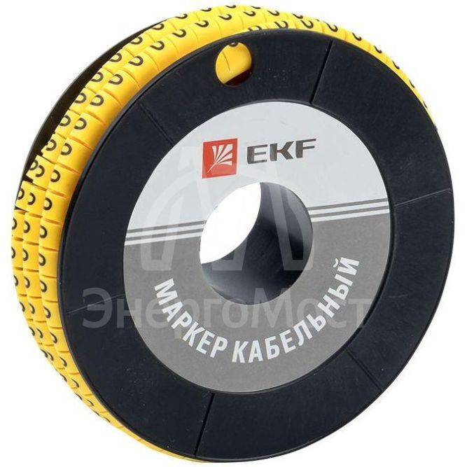 Маркер каб. 1.5кв.мм &amp;quot;0&amp;quot; (к-1000ед) (ЕС-0) EKF plc-KM-1.5-0