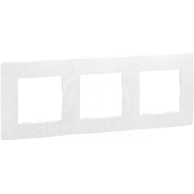 Рамка 3-м Etika бел. Leg 672503