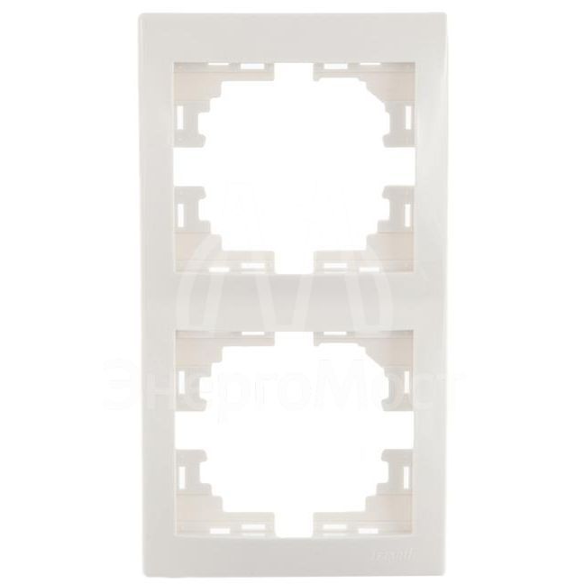 Рамка 2-м Мира верт. бел. LEZARD 701-0200-152