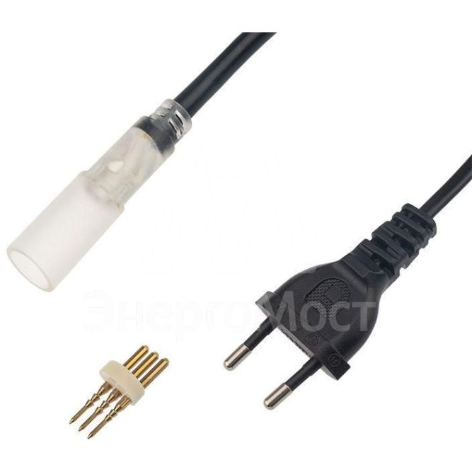 Комплект подключения для LED чейзинга (муфта шнур выпрямитель) 3Вт 13мм NEON-NIGHT 124-021