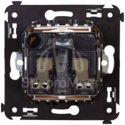 Розетка 3п 2P+E СП Avanti "Белое облако" защ. шторки DKC 4400003