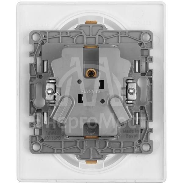 Розетка 2-м СП Etika 2К+З 16А с заземл. винт. зажимы в сборе бел. Leg 672223
