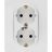 Розетка 2-м СП Etika 2К+З 16А с заземл. винт. зажимы в сборе бел. Leg 672223