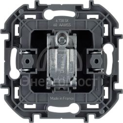 Розетка телевизионная TV Inspiria 2дБ 0-2400мГц с топологией &amp;quot;звезда&amp;quot; механизм антрацит Leg 673853