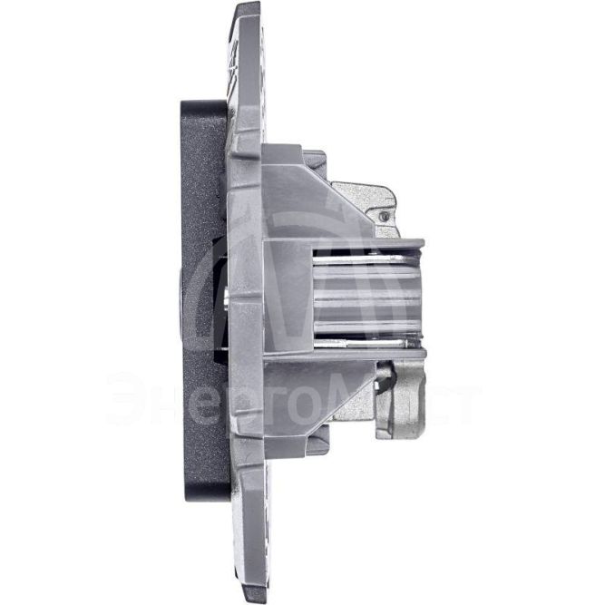 Розетка телевизионная TV Inspiria 2дБ 0-2400мГц с топологией &amp;quot;звезда&amp;quot; механизм антрацит Leg 673853