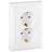 Розетка 2-м СП Valena 2К+3 с заземл. нем. станд. бел. (DIY-упак.) Leg 694272