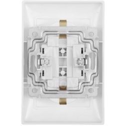 Розетка 2-м СП Valena 2К+3 с заземл. нем. станд. бел. (DIY-упак.) Leg 694272