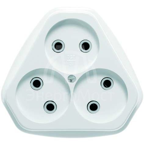 Розетка 3-м ОП 10А IP20 РА10-387 Кунцево 5920