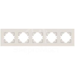 Рамка 5-местн. City беж. GUSI С1115-003