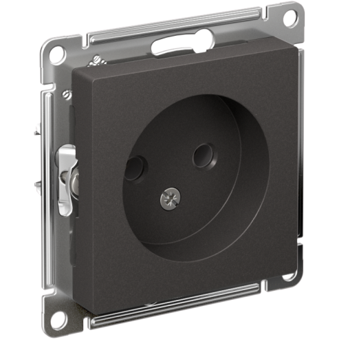 Розетка AtlasDesign без заземл. без шторок 16А механизм базальт SE ATN001441