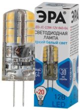 Лампа светодиодная LED-JC-2.5W-12V-840-G4 200лм ЭРА Б0033192