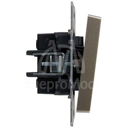 Выключатель перекрестный 1-кл. СП BRITE 10А ВС10-1-3-БрБ шампань IEK BR-V13-0-10-K37