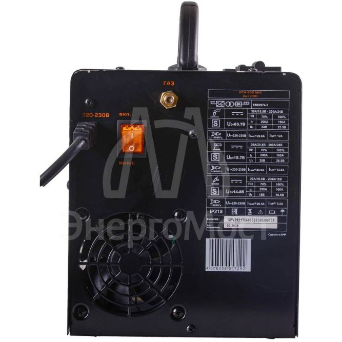 Сварочный полуавтомат ИСА-180 MIG 5в1 PRO Вихрь