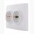 Розетка 2-м СП KARINA термопласт с заземл. бел. LEZARD 707-0200-127B