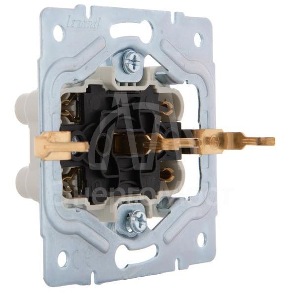 Розетка 2-м СП KARINA термопласт с заземл. бел. LEZARD 707-0200-127B