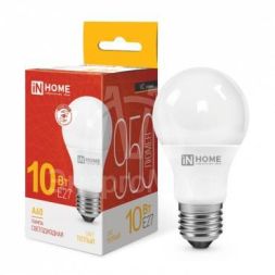 Лампа светодиодная LED-A60-VC 10Вт 230В E27 3000К 900Лм IN HOME 4690612020204
