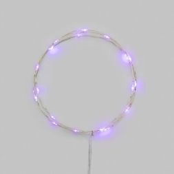 Гирлянда светодиодная Роса 2м 20 LED фиолет. IP20 2хАА (в комплект не входят) Neon-Night 302-057