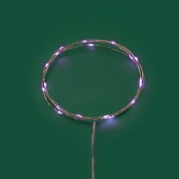Гирлянда светодиодная Роса 2м 20 LED фиолет. IP20 2хАА (в комплект не входят) Neon-Night 302-057