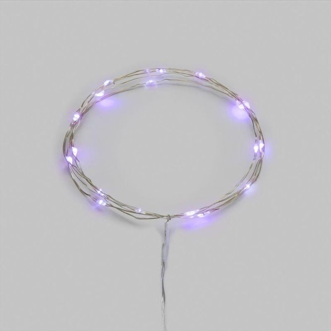 Гирлянда светодиодная Роса 2м 20 LED фиолет. IP20 2хАА (в комплект не входят) Neon-Night 302-057