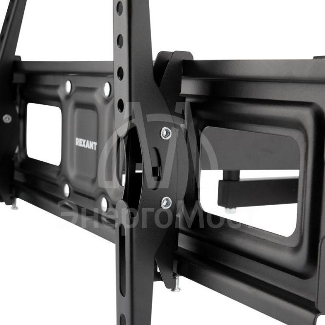 Кронштейн для телевизора 37-70 дюймов наклонно-поворотный двойное колено HOME Rexant 38-0370