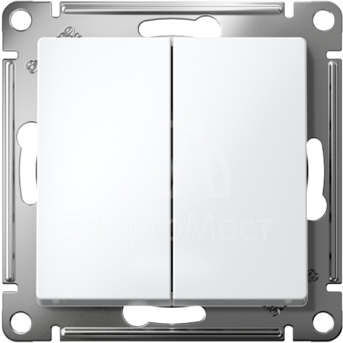 Механизм выключателя 2-кл. СП AtlasDesign 10А IP20 (сх. 5) 10AX бел. SchE ATN000151