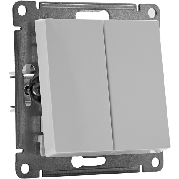 Механизм выключателя 2-кл. СП AtlasDesign 10А IP20 (сх. 5) 10AX бел. SchE ATN000151