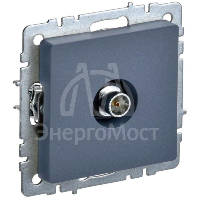 Розетка телевизионная оконечная TV СП Brite РТВ11-0-БрМ маренго IEK BR-A10-O-K35