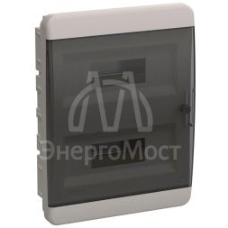 Корпус пластиковый ЩРВ-П-24 IP41 черн. прозр. дверь TEKFOR IEK TF5-KP12-V-24-41-K01-K03