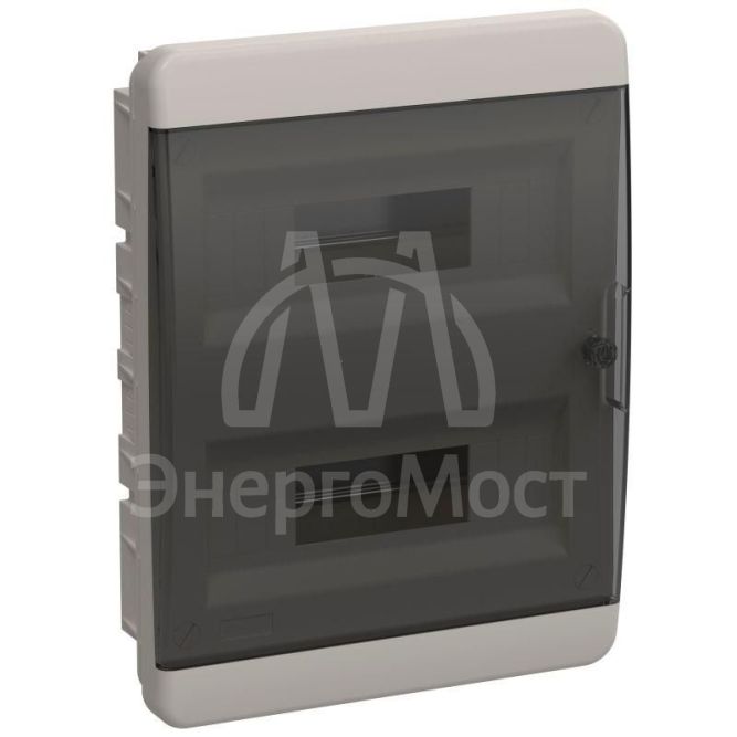 Корпус пластиковый ЩРВ-П-24 IP41 черн. прозр. дверь TEKFOR IEK TF5-KP12-V-24-41-K01-K03