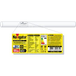 Лампа светодиодная 94 064 NLL-T8-11-230-6.5K-G13 11Вт линейная 6500К холод. бел. G13 1000лм 150-250В поворотный цоколь Navigator 94064