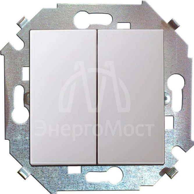 Механизм выключателя 2-кл. СП Simon 15 16А IP20 винт. зажим бел. Simon 1591398-030