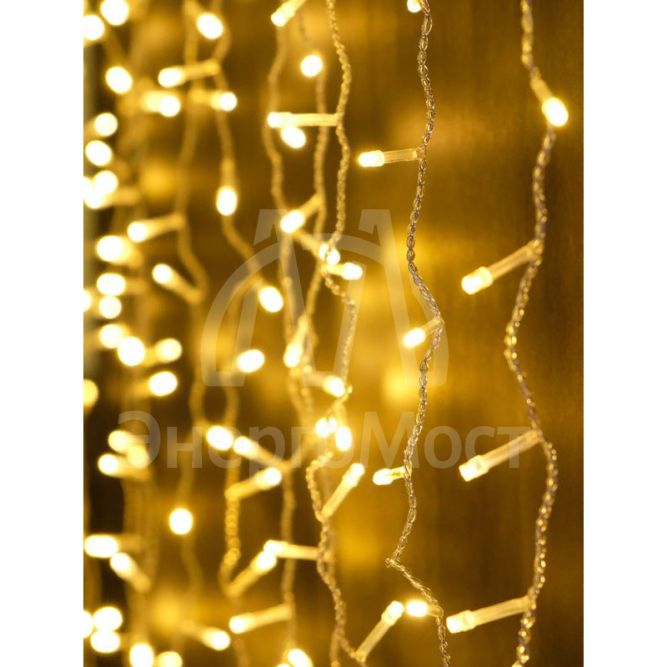 Гирлянда &amp;quot;Занавес&amp;quot; LDCL720-WW-E 720 тепл. Бел. светодиодов 2.4х2м 24 нитей соединяемый до 8шт для помещений SHLights 4690601045294