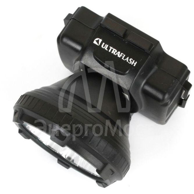 Фонарь налобный аккумуляторный LED 5363 (220В 9LED 2 режима черн.) Ultraflash 11257