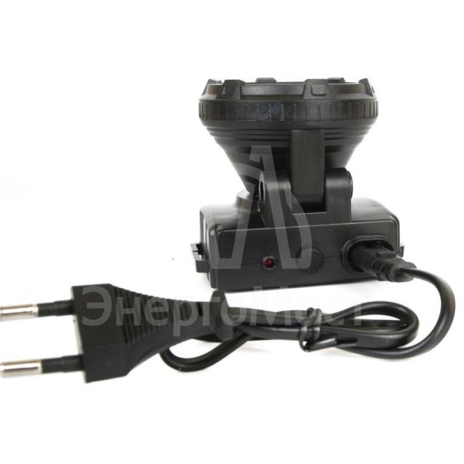 Фонарь налобный аккумуляторный LED 5363 (220В 9LED 2 режима черн.) Ultraflash 11257