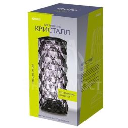 Светильник светодиодный CTL3-USB 3Вт 120лм 5В 2SMD IP20 диммер: 2700-3000К/4000-4500К/6000-6500К ночник настольный черн. кристалл акрил ФАZА 5040861