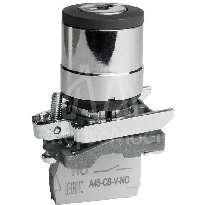 Переключатель OptiSignal D22 C4-SK-21 с ключем 2 положения металл 1НО XB4BG21 КЭАЗ 332170