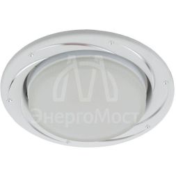 Светильник KL 77 AL/WH GX53 точечный серебр./бел. ЭРА Б0036494