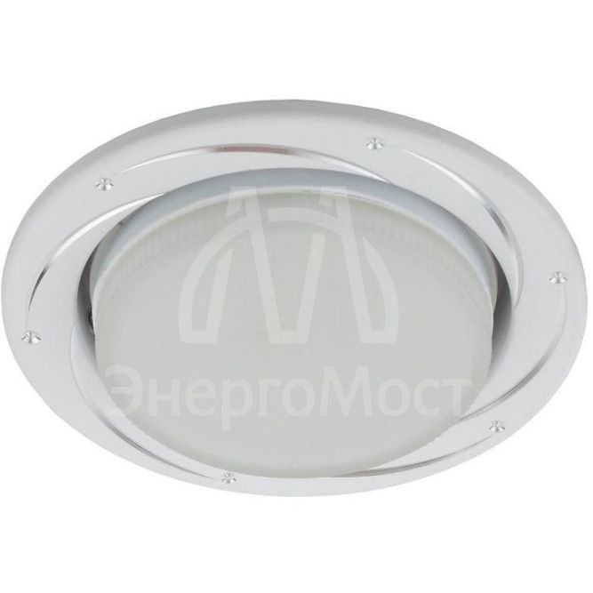 Светильник KL 77 AL/WH GX53 точечный серебр./бел. ЭРА Б0036494