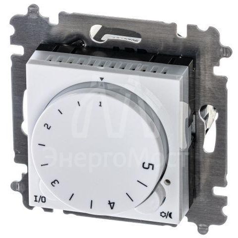 Терморегулятор Levit с поворотной ручкой 16А бел./ледяной ABB 2CHH920003A6001