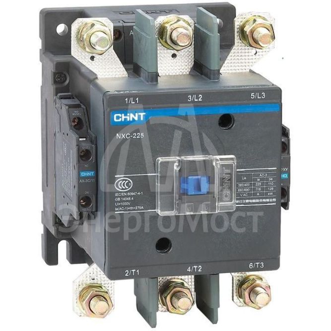 Контактор NXC-225 225А 220В/АС3 2НО+2НЗ 50Гц (R) CHINT 836523