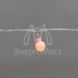 Гирлянда светодиодная &amp;quot;Шарики&amp;quot; 5м 20 LED IP20 прозр. провод свечение мульти (RG/RB) мигание 230В Neon-Night 304-021