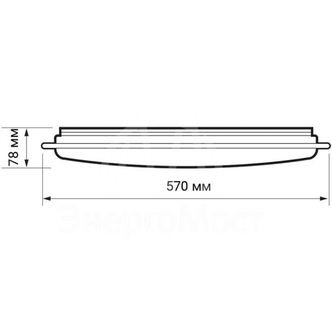 Светильник светодиодный бытовой настенно-потолочный PPB PLANET 60Вт с пультом 3000К-6500К DIM D550х75 IP20 JazzWay 5012134