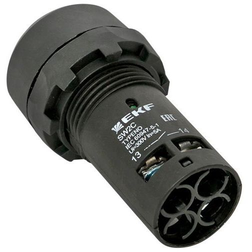 Кнопка SW2C-10D с подсветкой желт. NO EKF sw2c-md-y