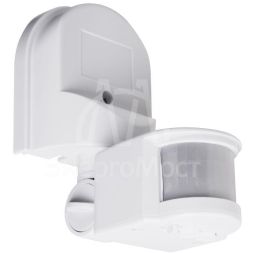 Датчик движения настенный ДДС 01 180град. 1200Вт 10-2000Лк 2-12м 10-420сек IP44 Rexant 11-9205