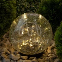 Светильник садовый ERASF012-24 Шар на солнечной батарее 15 LED 15см Эра Б0044232