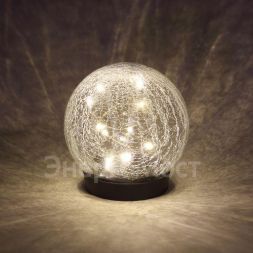 Светильник садовый ERASF012-24 Шар на солнечной батарее 15 LED 15см Эра Б0044232