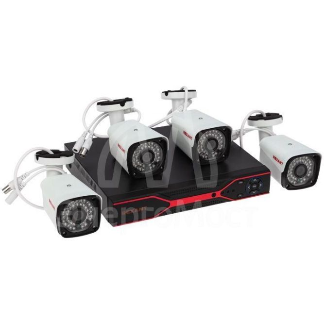 Комплект видеонаблюдения 4 наружные камеры AHD/5.0 1944P Rexant 45-0550