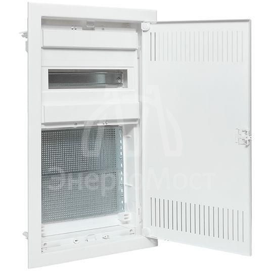 Щит комбинированный встраив. Nova 1 DIN-рейка + 2 монтаж. платы 3 габарит IP41 с метал. перфорированной дверью EKF nv-cb-pmd-1+2