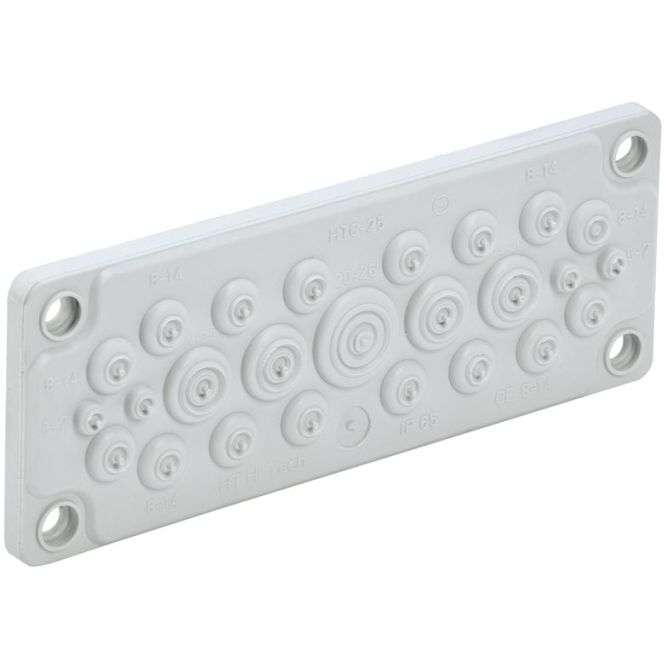 Ввод кабельный мембранный 25 отверстий d5-26мм IP65 (без клипс) TITAN IEK TI-01D-MC-025-65